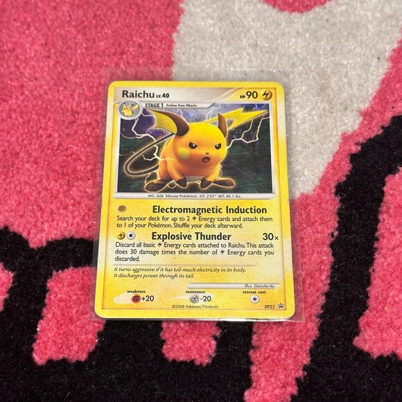 Raichu DP21 – Pokémon TCG Black Star Promo – As Pictured - Picture 2 of 7